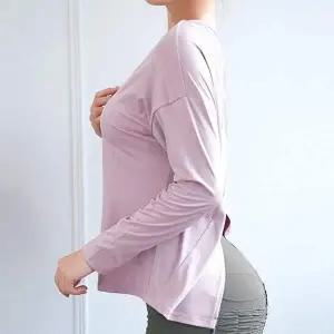 여성 긴팔 요가복 운동 티셔츠 편안한 디자인 운동복세트