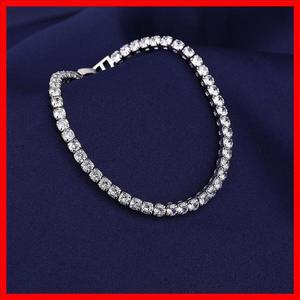 925 스털링 실버 팔찌 사랑 여성을위한 우아한 지르콘 테니스 크리스탈 체인 패션 고귀한 약혼 웨딩 글램