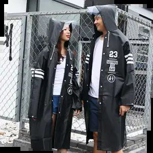 키밍 남녀공용 레인코트 우비 EVA 우의 낚시 커플