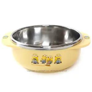 미니언즈 스텐 대접 이유식 그릇 유아 식기 400ml키 스낵컵 어린이 키그릇 간식 과자