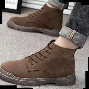 워커 남성 캐주얼한 디자인의 겨울 스웨이드 신발