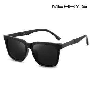 Merrys 남성 빅사이즈 편광 미러 선글라스 블랙스모크