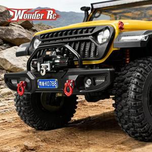 1/7 RC 크롤러 자동차 MK07 CK5811 업그레이드 액세서리용 번호판 및 전기 윈치가 있는 시뮬레이션 금속 범