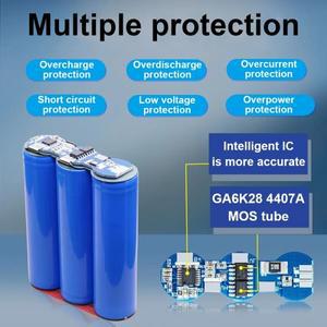 12V 3500mAh 100% 새 제품 3S1P 보호 배터리 팩 18650 리튬 이온 DC 슈퍼 충전식