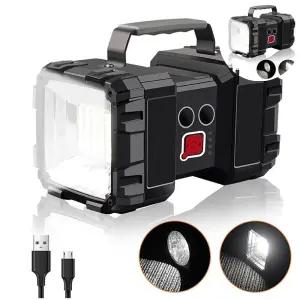 충전식손전등 양면사용 LED 서치라이트 랜턴 후레쉬 투광기 XHP70