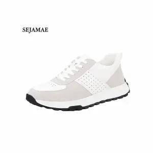 [하프클럽/세자매]MOODA  소가죽 남성스니커즈 키높이 운동화 경량 푹신한쿠션