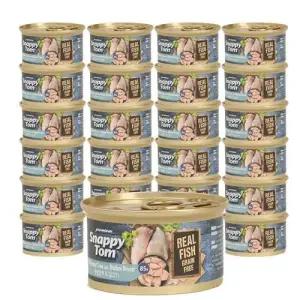 스내피톰 프리미엄 고양이주식캔 참치 닭고기 85g 24개