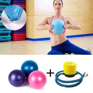 스트레칭 18cm 미니짐볼 펌프 운동용 마사지볼
