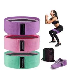 WL 저항 밴드 요가 스트레칭 홈트 필라테스 스쿼트 루프 밴드 3종 세트 요가밴드