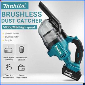 마키타 무선 핸드헬드 진공 청소기 휴대용 단단한 바닥 카펫 자동차 애완동물 털 전동