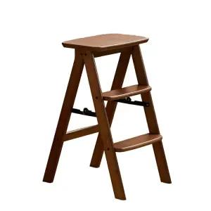 원목 스툴 나무 사다리 체어 계단 발판 안전 보조 인테리어 접이식