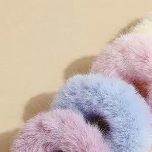 쌍문상회 겨울머리끈 밍크 털 머리끈 스크런치 URK085