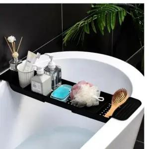 욕실선반트레이 반신욕 길이조절 수납거치 욕실 선반 욕실 거치대 수납