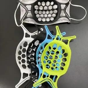 (색상 화이트)bns 부드러운 실리콘 숨쉬기편한 마스크 프레임 지지대