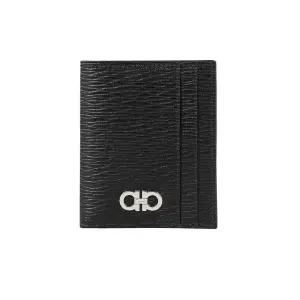 [명품] 페라가모 26SS 더블 간치니 투톤 반지갑 블랙레드 66 0371 0740946