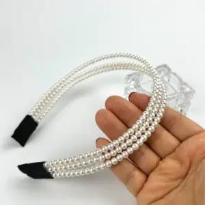 헤어밴드 진주 3단