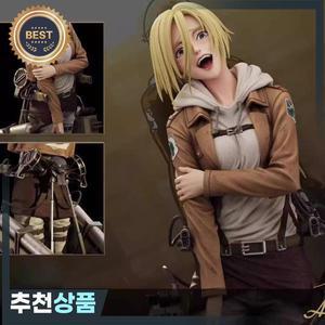 사전  진격의 거인 애니메이션 피규어 애니 레온하트 PVC 스태츄 컬렉션 모델 룸 장식 생일  장난감
