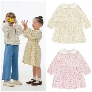 [대구백화점] [래핑차일드]플라워 체리 카라 원피스 택1(86129-502-7475)