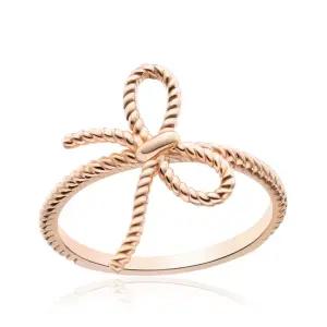 18K 꼬임 로프 리본 실반지 PNR38256