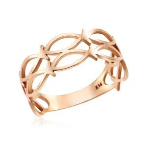 18K 물고기 패턴 투라인 반지 NPR32627