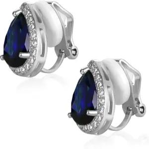 여성용 귀걸이에 대한 셀로보 클립 큐빅 지르코니아 귀걸이 스터드