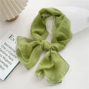 코코비치 쁘띠 스카프 레이스 미니 실크 여름 목 봄 fLu5+8gaZ