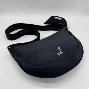 캉골 시즌신상 에센셜 엑스 호보 라운드 미니 키링 크로스백 간편 휴대 가방 (블랙) 3386