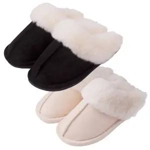 [로즈엘리]남여공용 발목까지 따뜻 웨지 방한 밍크융털 실내화 2026