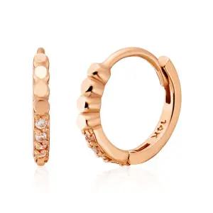 14K 트윙클 버블볼 하프큐빅 원터치 링귀걸이 한쌍 LOE42121