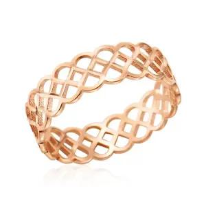 갤러리아 [비앤비골드] 18K 플레어 아치 펀칭 패턴 올밴드 반지 LOR42141