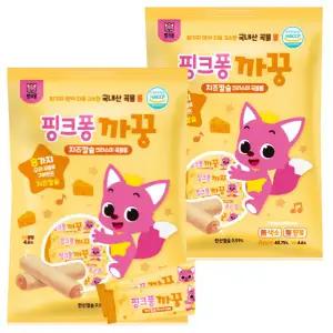 핑크퐁까꿍 치즈칼슘24개입X2팩 어린이쌀과자곡물롤
