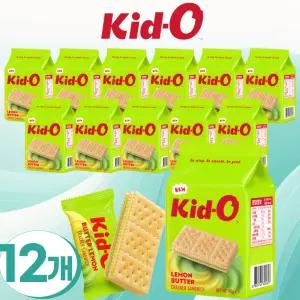 키도 과자 레몬 버터 크래커 샌드위치90g x 12개 키드오 비스킷 수입태국 스넥 사무실간식