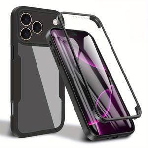 아이폰 17 16 15 14 13 12 11 프로 맥스 2 XR 바디 폰 X 7 플러스 XS SE 360도 8 충격 코크 스크린 보호 케이스 방지 풀 3용 커버