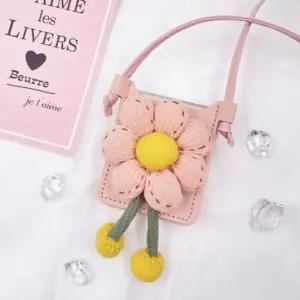 유니블링 갤럭시 z플립 3 4 플라워 카드 수납 스트랩 케이스