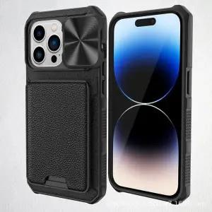 유니블링 아이폰 14 렌즈 커버 보호 탈부착 카드 수납 케이스