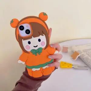 유니블링 갤럭시 A시리즈 단감 머리띠 소녀 말랑 실리콘 케이스