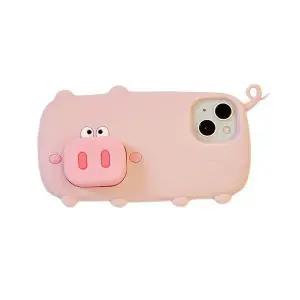 유니블링 아이폰 특이한 동물 캐릭터 인형 핑거 그립 폰 케이스
