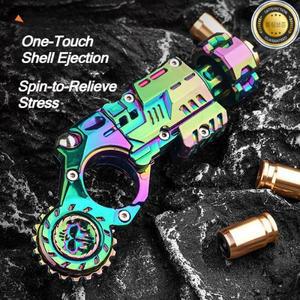 쉘배출 합금 장난감 권총 세트 스트레스 해소 피젯 센서리 미니 핑거 스피닝 탑 EDC 데스크 가젯 십대 소년