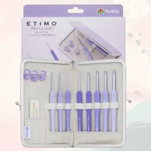 튤립 에티모 무라사키 세트 라벤더 보라 DIY 코바늘 뜨개질