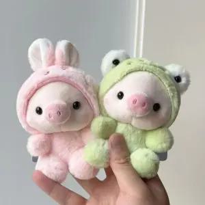 키링 인형 돼지 후드 입은 열쇠고리 귀여운 동물 생일 선물 에어팟 가방고리 가꾸키링 [P6213]