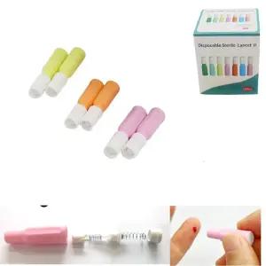 가정용 자가채혈 콜레스테롤측정용 자동 란셋 일회용채혈침 복지원용 혈관건강 사혈침 침
