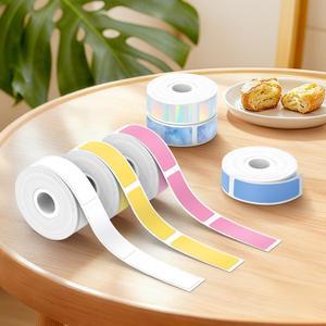 마크라이프 P15 감열 라벨 용지 롤 자가 점착 스티커 1240mm 흰색 투명 홀로그램