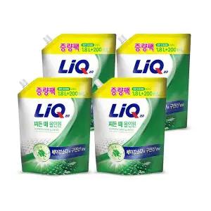 리큐 베이킹X구연산 찌든 때 올인원 1.8L+200ml, 4개