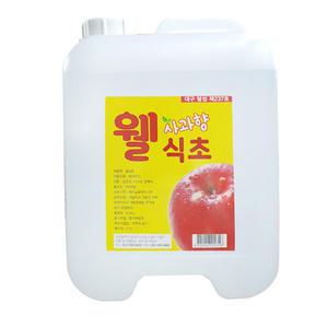 대용량 웰식초 12.5kg 세탁헹굼 채소과일세척 업소용 사과식초 말통주방