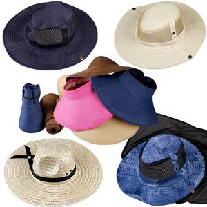 자외선차단 사파리 모자 챙 넓은 밀짚 벙거지 여름 등산 돌돌이 여성 썬캡 햇빛가리개 비치 농사 작업 낚시