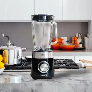 필립스 초고속 파워 블렌더 대용량 유리 믹서기 2L 과일 쥬스 후드 얼음분쇄 스무디 미니 프드프로세서 블랜더 소형 믹서기