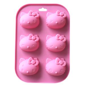 석고방향제,비누 DIY재료 - 실리콘몰드 96.키티 얼굴 표정 [6구]