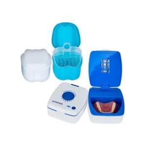 세니원 살균기 틀니 보관함/의치 세척 살균 보관 통 투명 치아 교정기 마우스피스 세척기 케이스