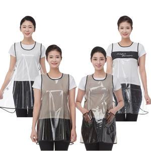 라인 스모그 투명 특대 유니폼 앞치마 미용실 헤어샵 피부샵