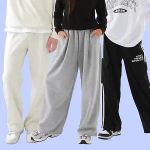 주니어 옷 가을 하의 의류 초등학생 트레이닝복 상하복 티셔츠 여아 남아 와이드핏 데님 팬츠 여자 남자